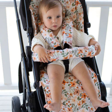 Unversal Quilted Pram Liner Bloom