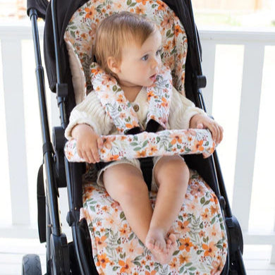Unversal Quilted Pram Liner Bloom