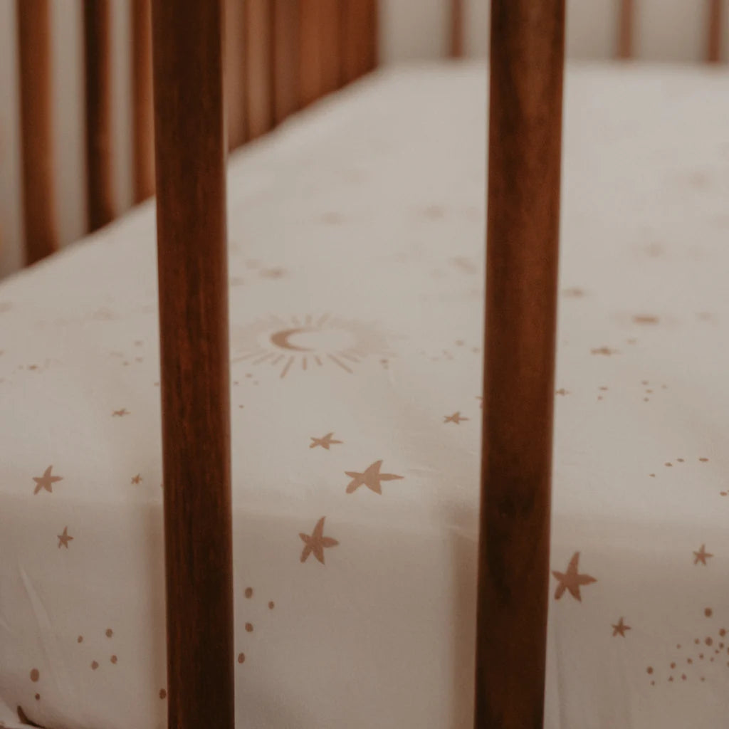 Organic Fitted Cot Sheet Constellation