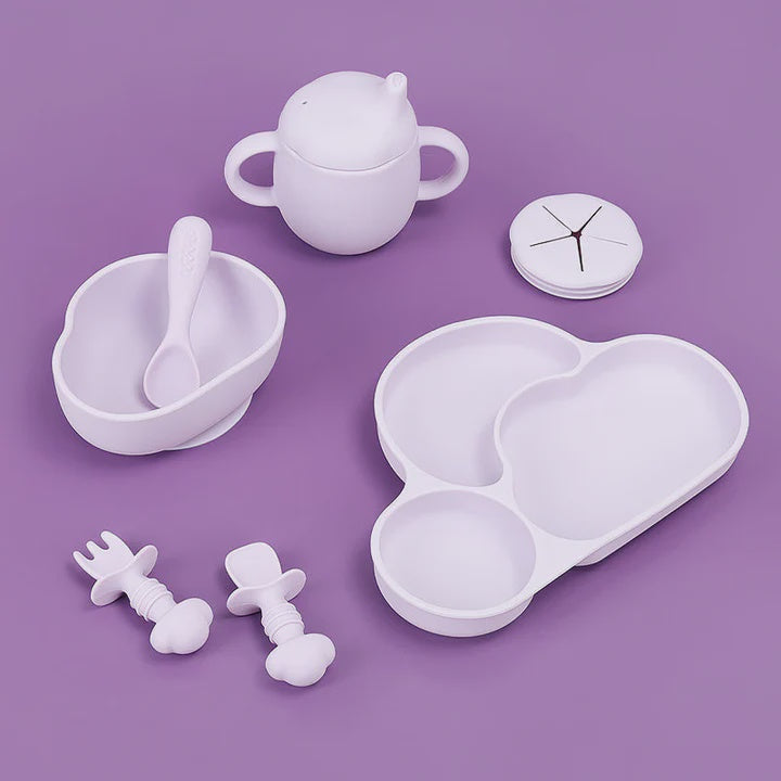 Could Silicone 8 Piece Dinner Set Lilac