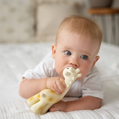 Giraffe Rubber Teether Rattle