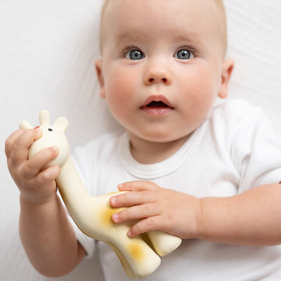 Giraffe Rubber Teether Rattle