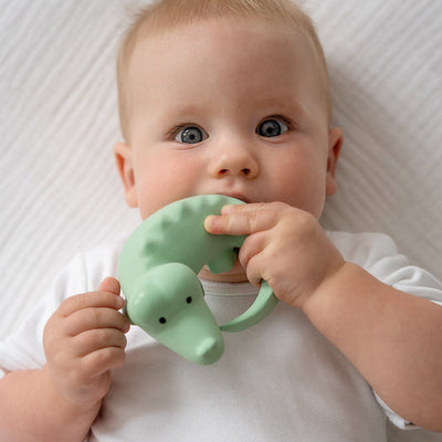 Crocodile Rubber Teether Rattle