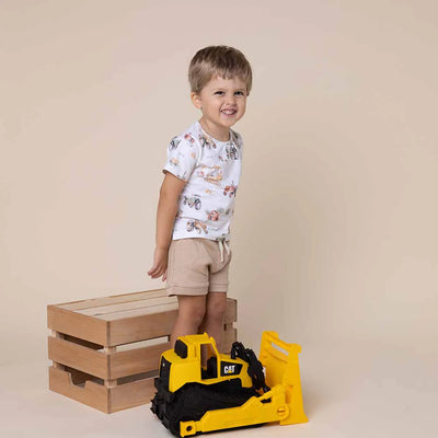 Baby Boys Organic T-Shirt Diggers & Tractors