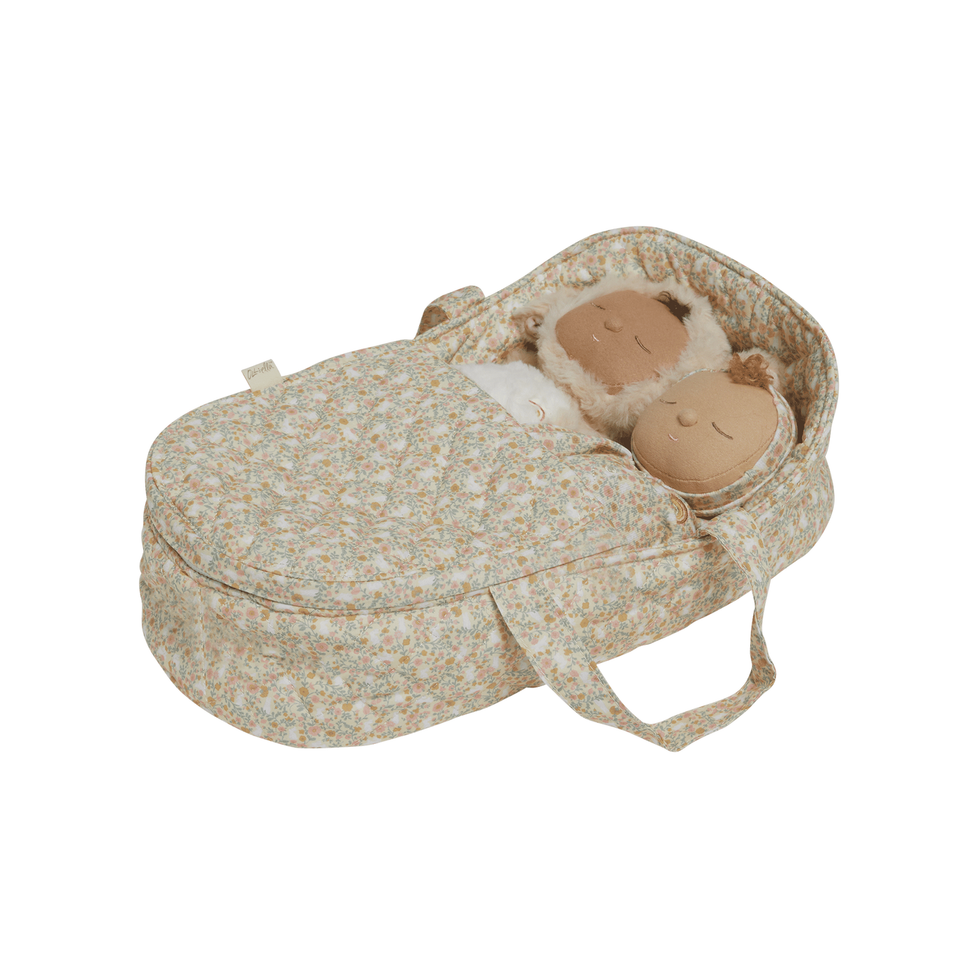 Dinkum Dolls Quilted Carry Cot Garden Floral