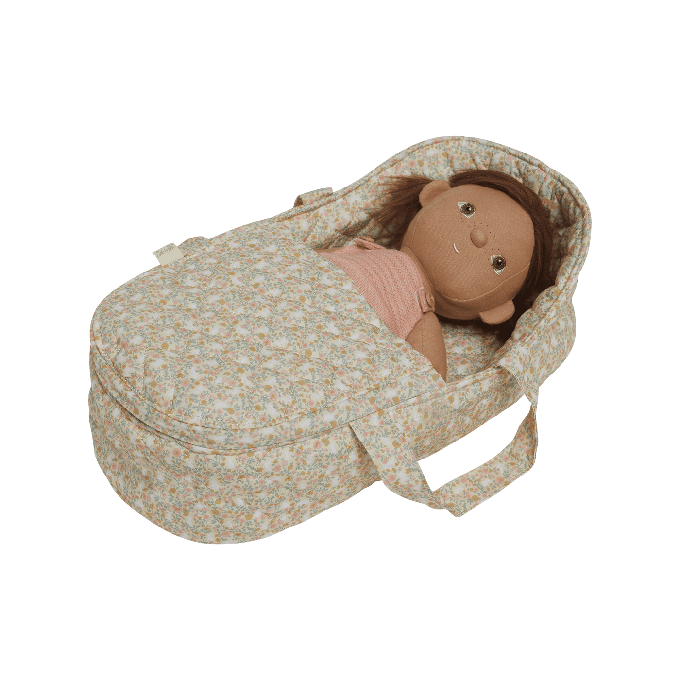 Dinkum Dolls Quilted Carry Cot Garden Floral