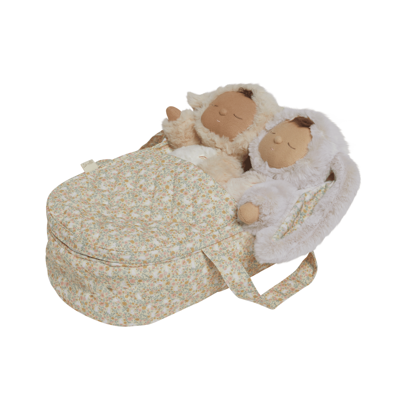 Dinkum Dolls Quilted Carry Cot Garden Floral