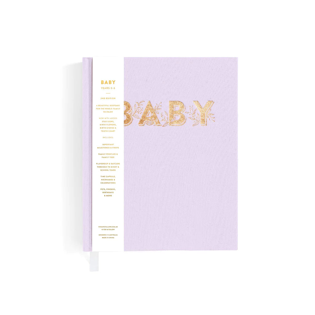 Mini Baby Journal Lilac