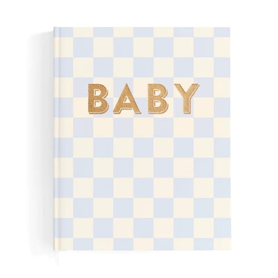 Baby Journal Blue Check