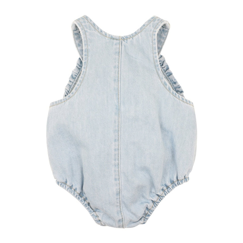 Fox & Finch Palm Cove Denim Embroidered Bodysuit