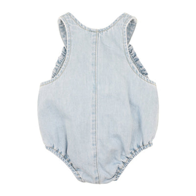 Fox & Finch Palm Cove Denim Embroidered Bodysuit