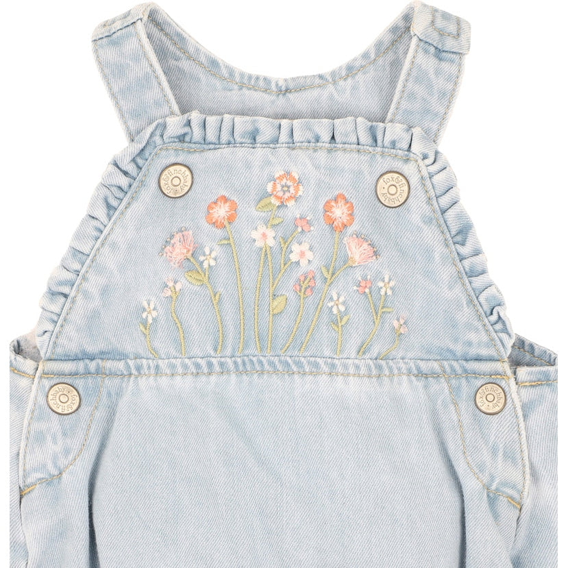 Fox & Finch Palm Cove Denim Embroidered Bodysuit