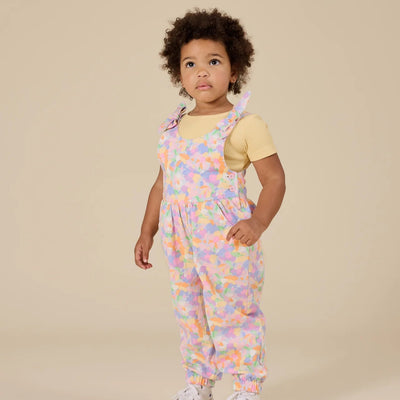 Girls Pastel Bouquet Tiffany Pocket Overalls