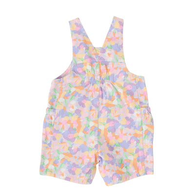 Baby Girls Pastel Bouquet Burton Pocket Overalls