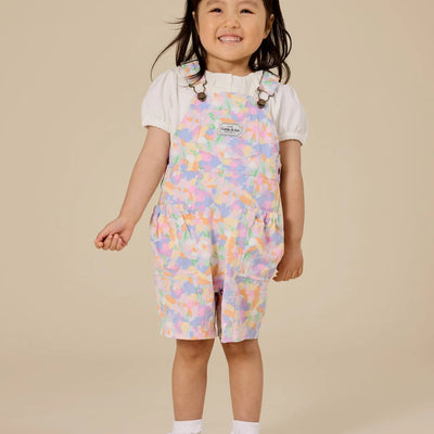 Baby Girls Pastel Bouquet Burton Pocket Overalls