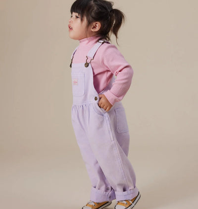 Girls Embroidered Rib Skivvy Sweet Pea