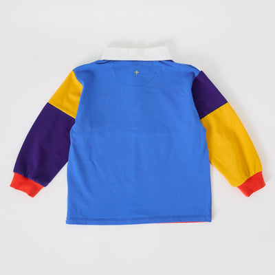 Boys Myles Colour Block Rugby Polo