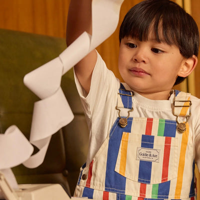 90's Burton Denim Overalls Bold Stripe