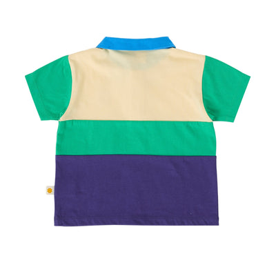 Boys Lewis Colour Block Polo Shirt