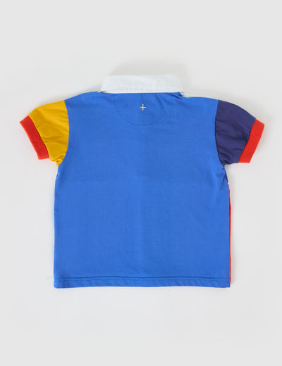 Boys Colour Block Polo Shirt