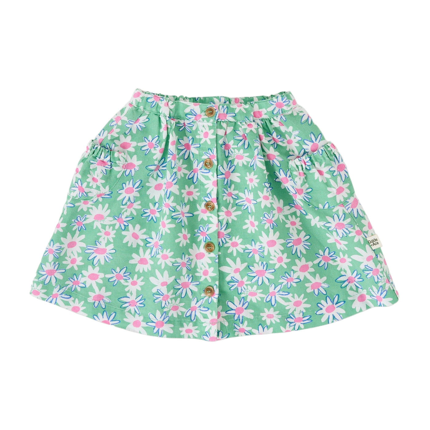 Girls Presley Pocket Skirt Daisy Patch