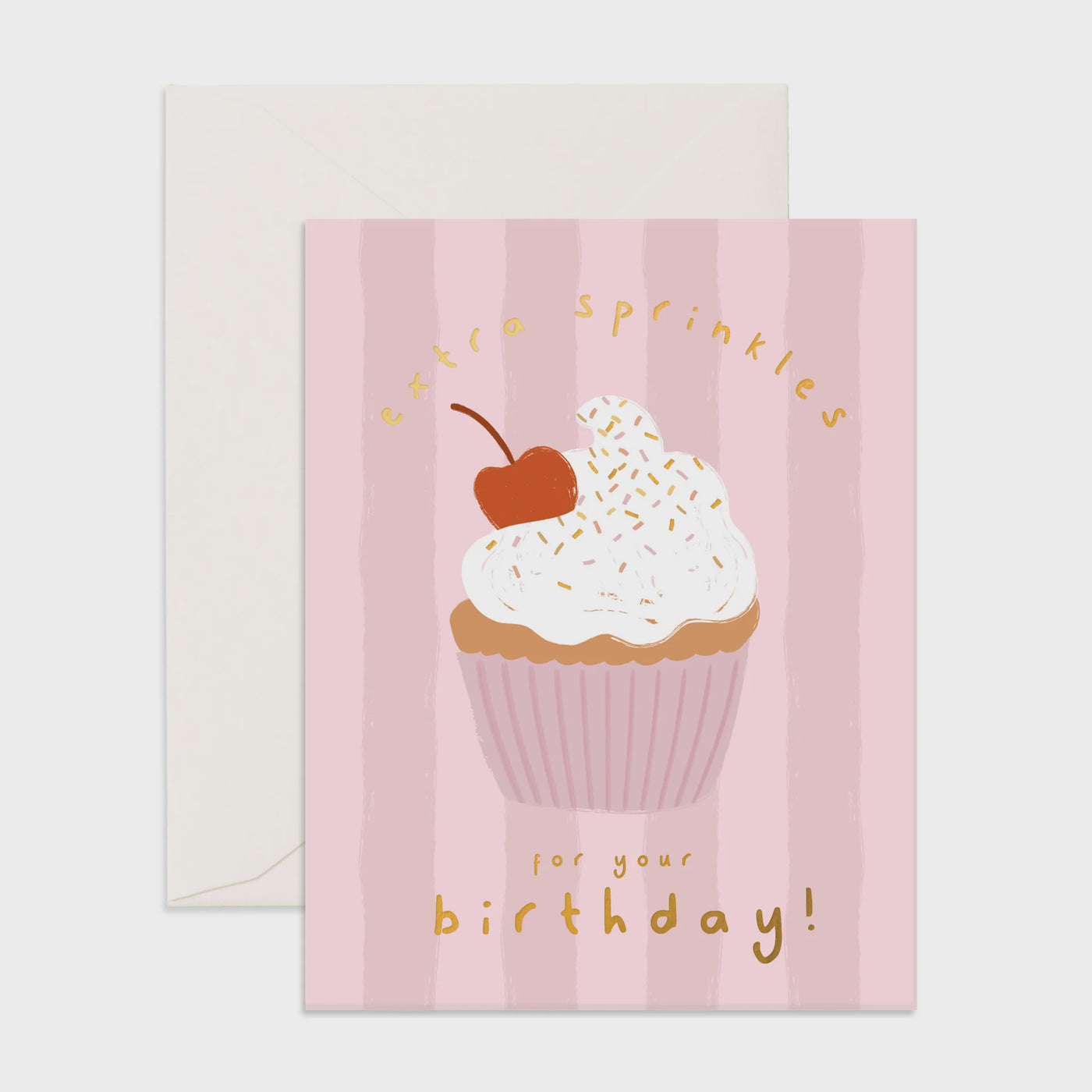 Extra Sprinkles Cupcake Greeting Card