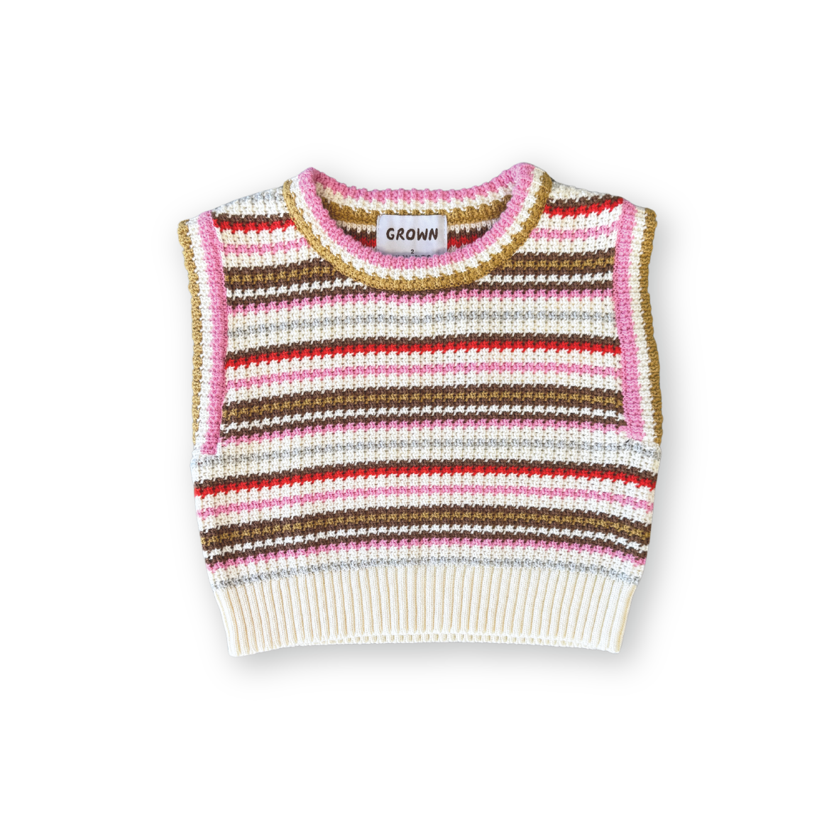 Organic Sunshine Stripe Knit Top