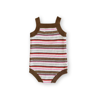 Organic Sunshine Stripe Knit Romper
