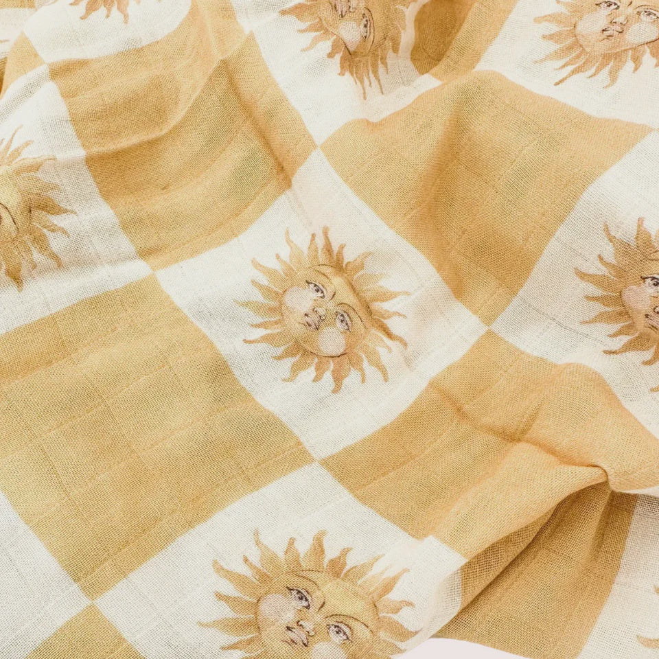 Golden Sun Muslin Swaddle