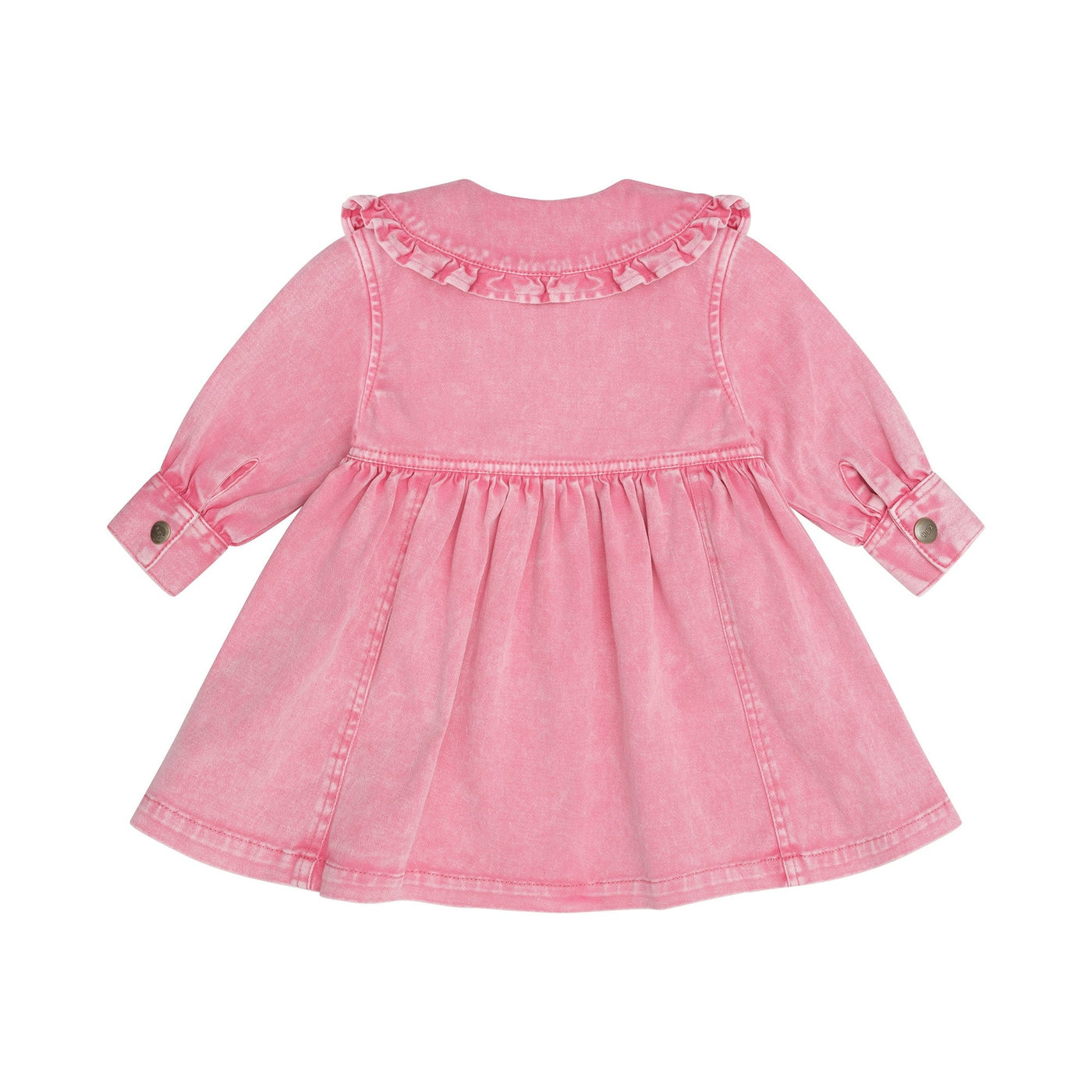 Girls Cherry Vintage Collar Dress Bubblegum