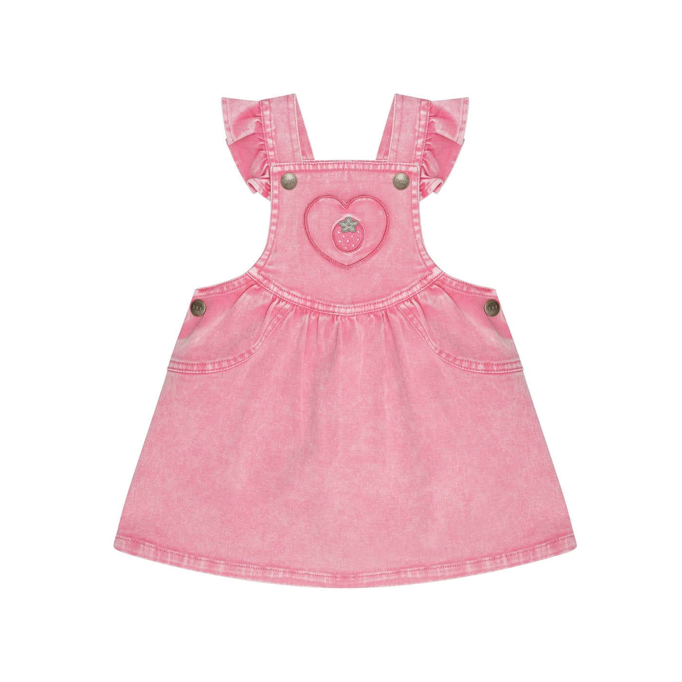 Girls Berry Vintage Pinafore Dress