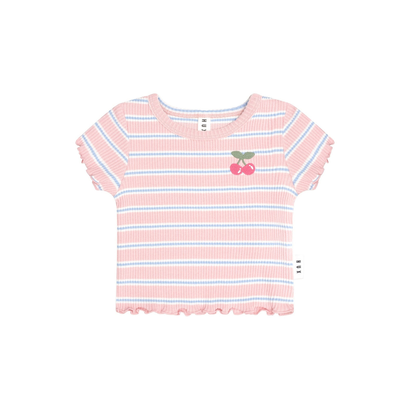 Girls Candy Stripe Rib Tee