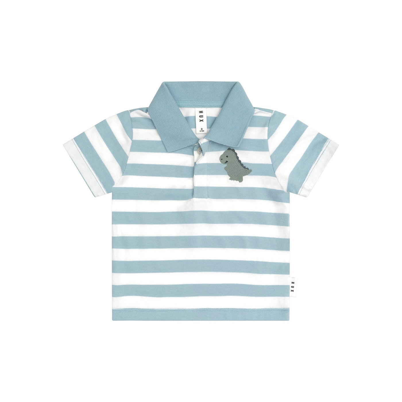 Boys T-Rex Stripe Polo T-Shirt