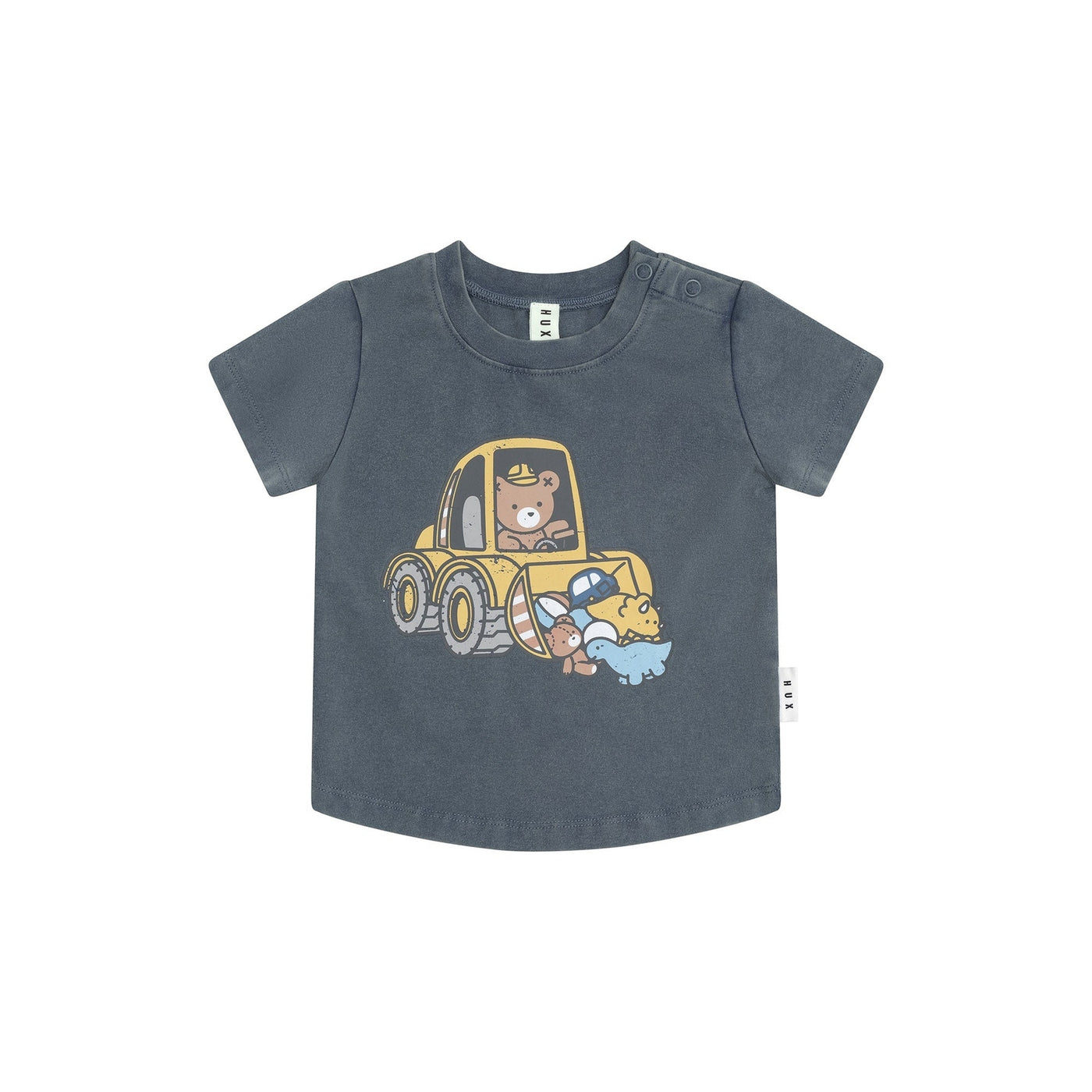 Boys Hux T-Shirt Digger Washed Navy