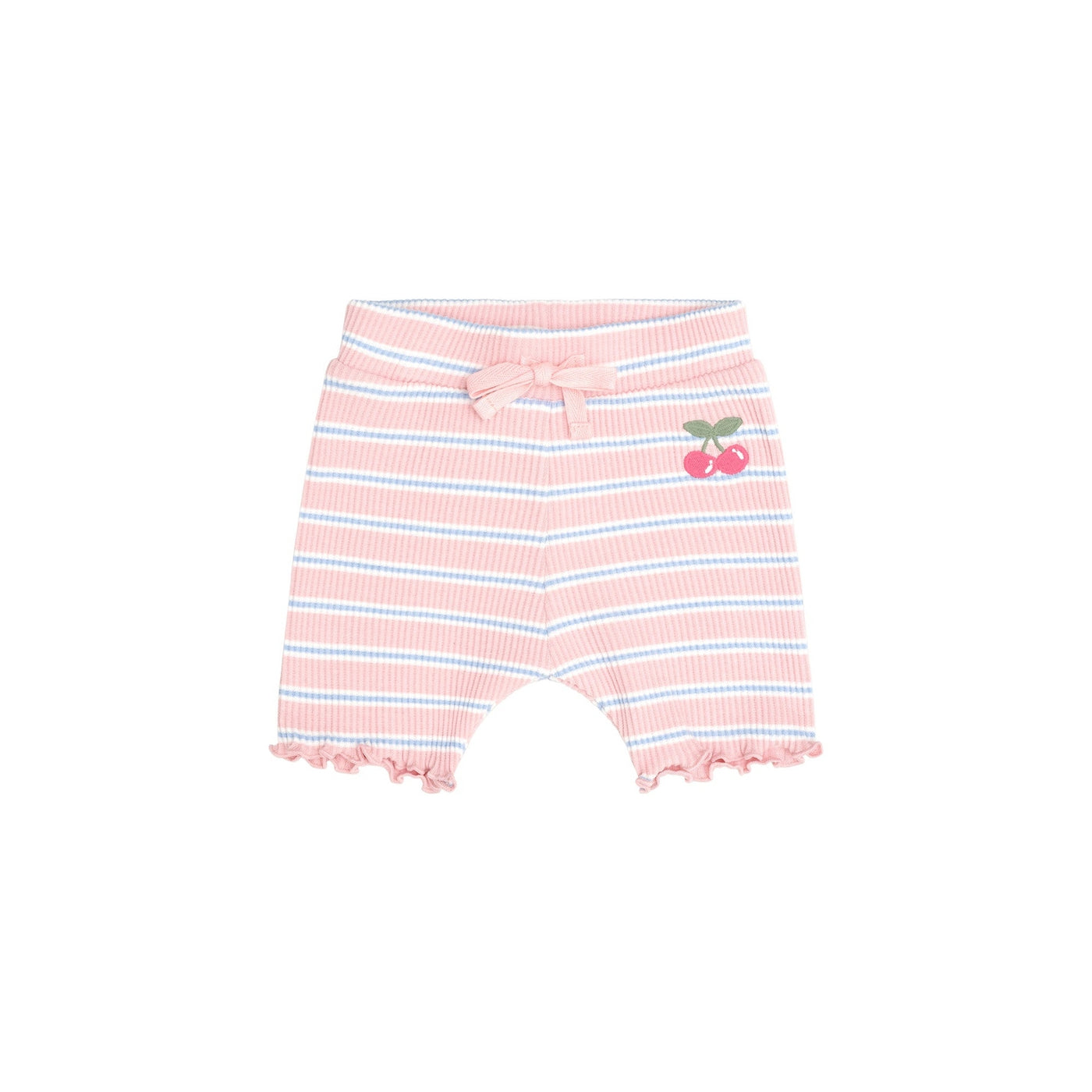 Girls Candy Stripe Rib Shorts