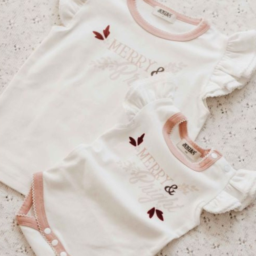 Girls Merry & Bright Bodysuit/Tee