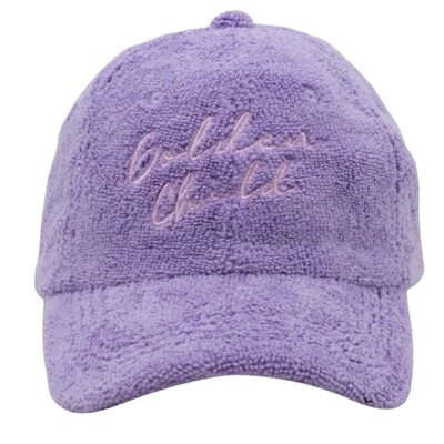 Terry Towelling Cap - Lilac