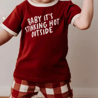 Boys Baby It's Hot Outside Bodysuit/Tee