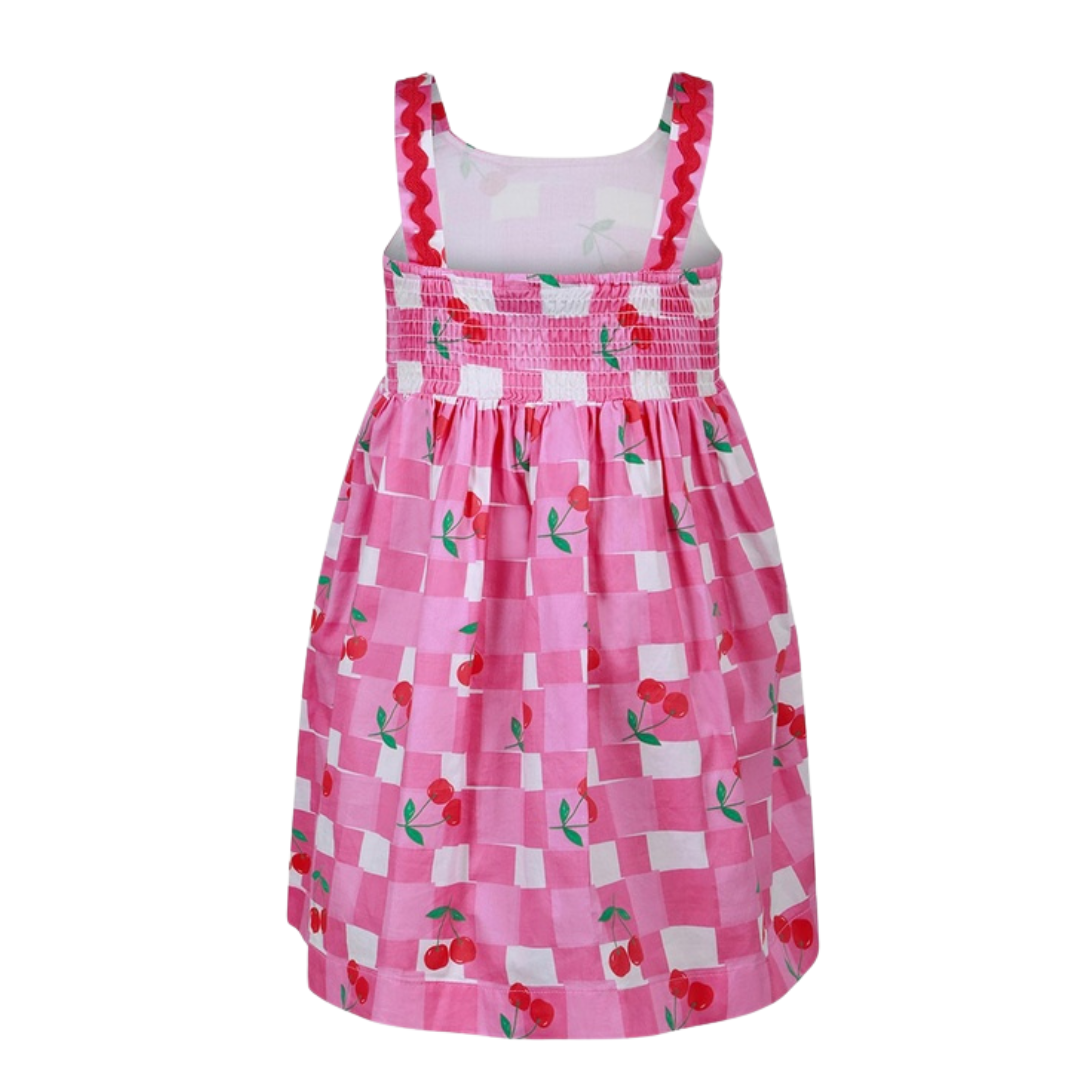 Girls Gingham Picnic Woven Dress