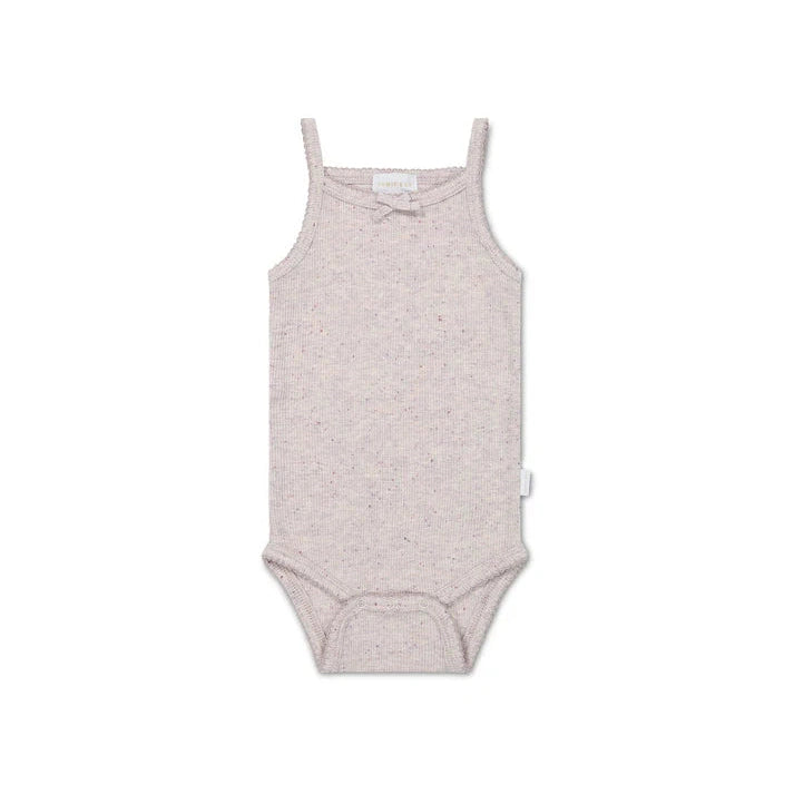 Jamie Kay Fine Rib Singlet Bodysuit Lavender Fleck