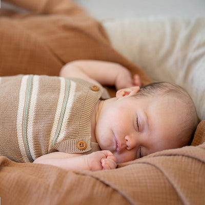 Fox & Finch Wildlings Stripe Knit Romper