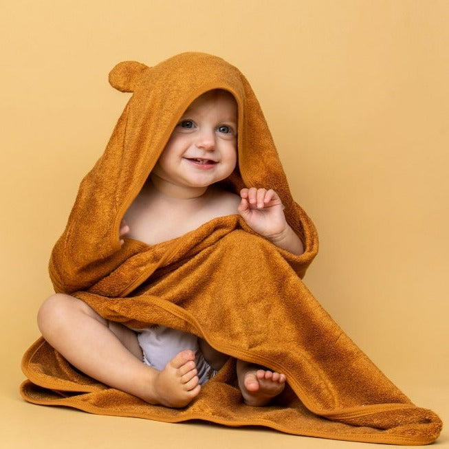Baby Hooded Towel Caramel