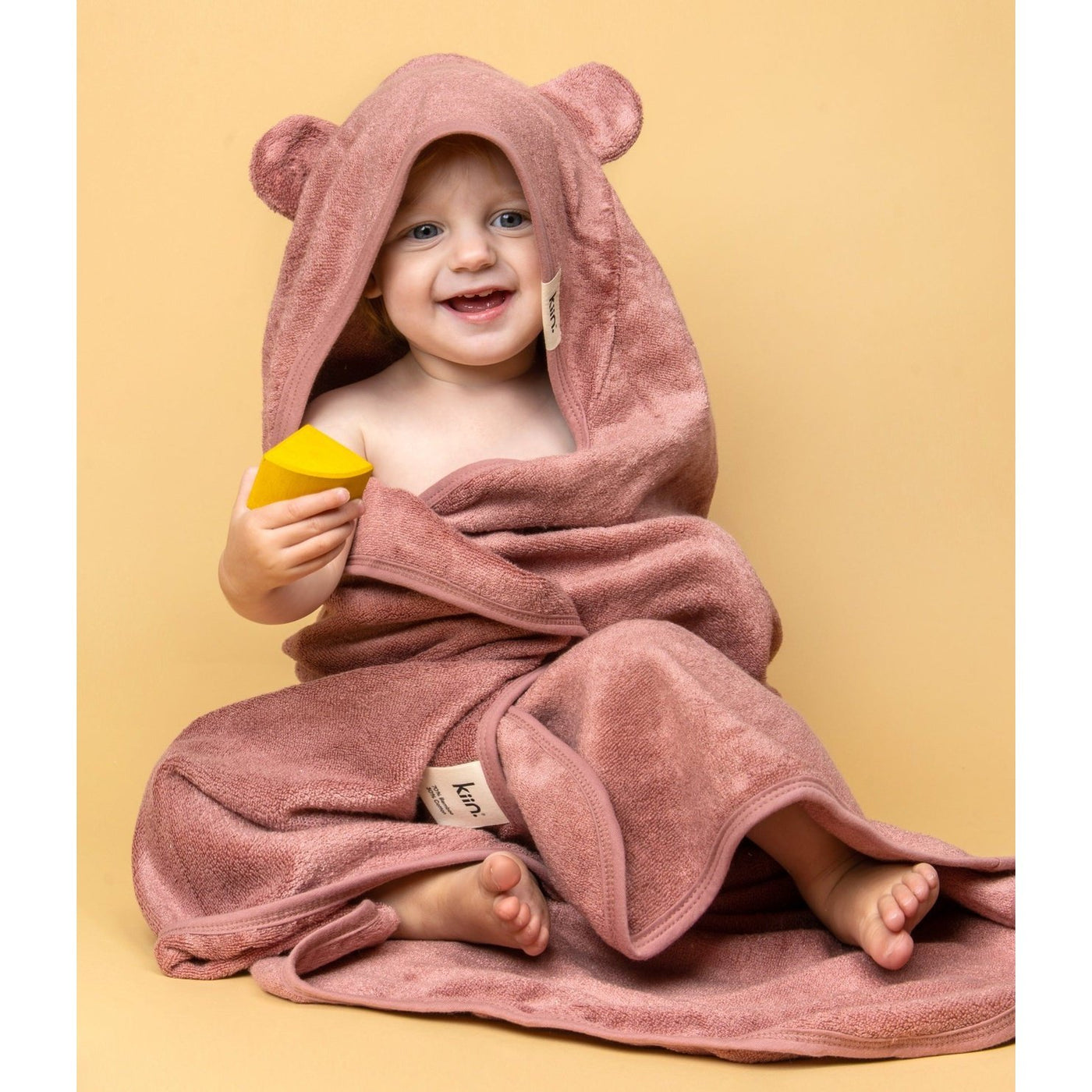 kiin Baby Hooded Towel Heather