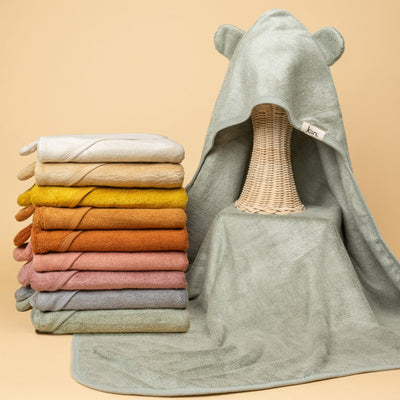 Baby Hooded Towel Sage