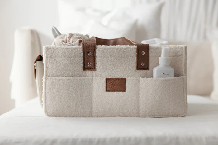 Nappy Caddy - Snow Tan - Large Side Pockets