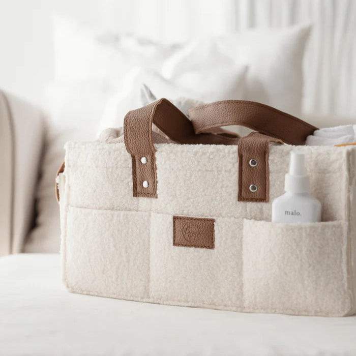 Nappy Caddy - Snow Tan - Large Side Pockets