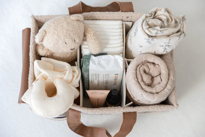 Nappy Caddy - Tan Nude - Large Side Pockets