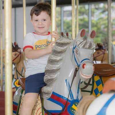 Boys Linen Short Navy