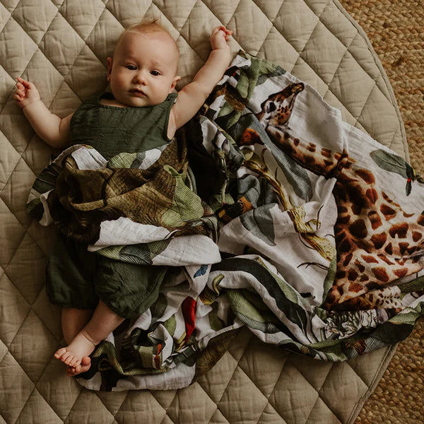 Wild One Muslin Baby Swaddle