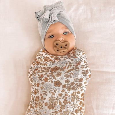 Baby Organic Muslin Wrap Broderie
